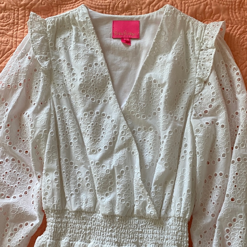 Lilly Pulitzer White Eyelet Dress